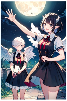 月と小悪魔