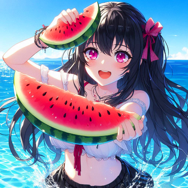 【R15】スイカ割りが終わった後の、うちの子★その1(7枚)