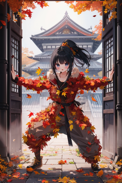 秋コーデくのいち