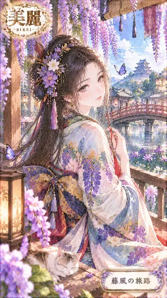 藤の花に包まれた旅のひととき