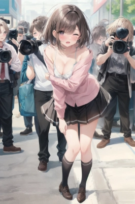 撮られるのが恥ずかしい女の子