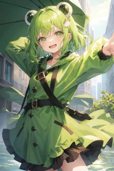 再びカエルガール🐸