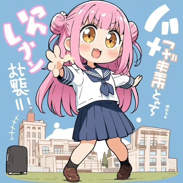 巨大化セーラー服JKの主張