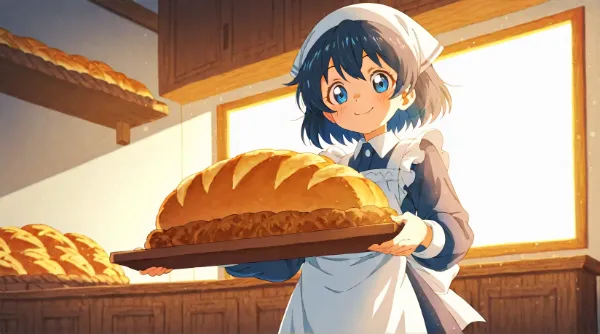 パン屋の娘　最小限プロンプトで！