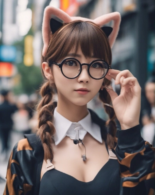めが猫（めがねっこ）