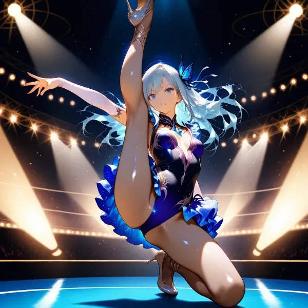 青い蝶の舞姫、星降るステージ