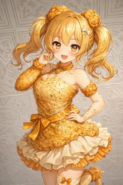 ChatGPT先生にKFCのクリスマスのローストレッグを擬人化してもらったら出現した少女