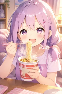 カップラーメン💜