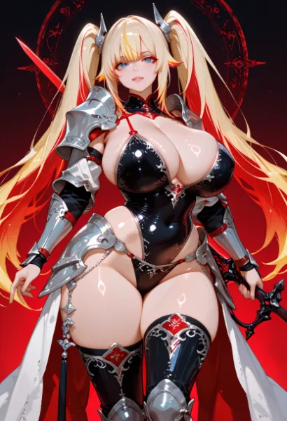 ツインテールの女剣士