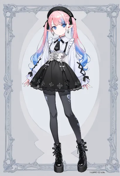 幻想的なツインテール少女