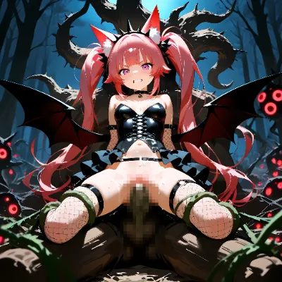 狐耳の女の子達がトレント系のモンスターに・・・2