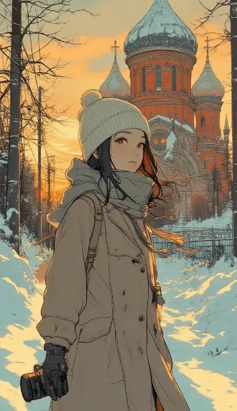 ❄️AIが描く北欧の冬旅！ヘルシンキ名所×アニメ女子のあったかモードコーデ3選❄️
