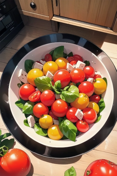 トマトサラダ(クリームチーズ添え)