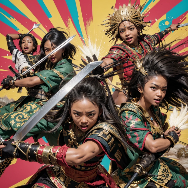 黒人女サムライ２