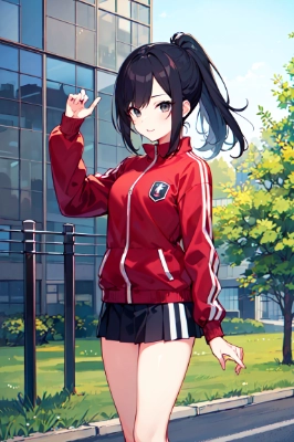 スポーティーなお姉さん