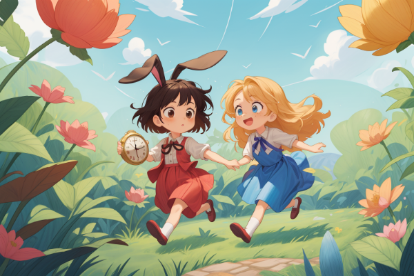 黒髪＆ブロンド・不思議の国のアリス