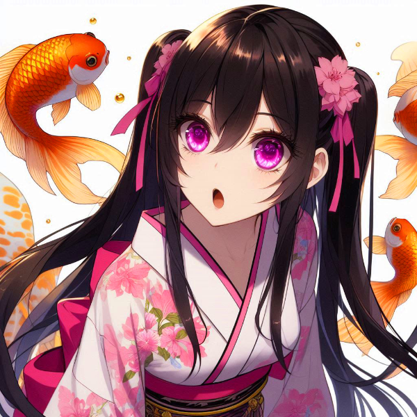 金魚と、うちの子★その2(2枚)