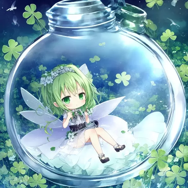 クローバーの妖精さんの瓶詰め