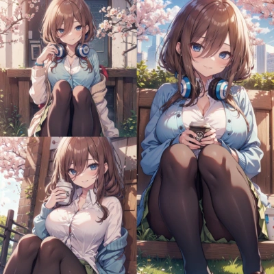 三玖とお花見