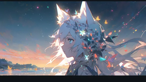 星降る湖畔の狐娘の誓い