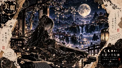 黒猫と共に奏でる月夜の千年旋律