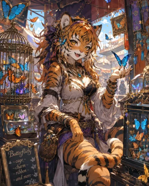 蝶売る虎（獣人）さん