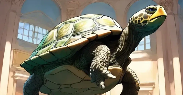 火星の女神像を盗んだ亀