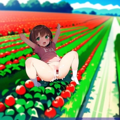 トマト畑の痴女達