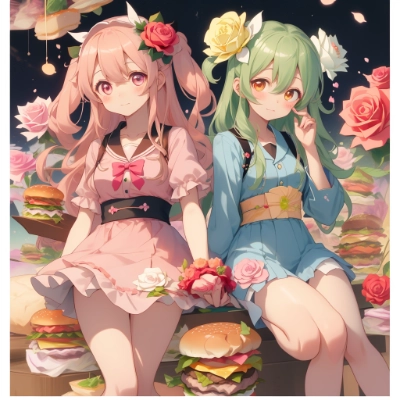 ハンバーガーと薔薇と私たち
