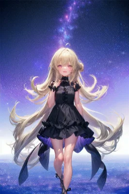 星空の下