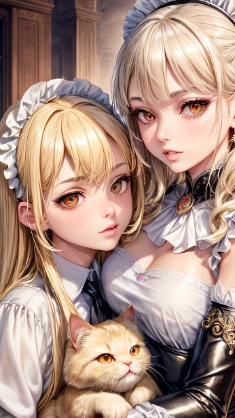 猫とメイドさん