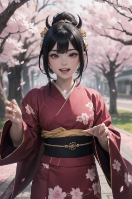 着物姿の魔王さま