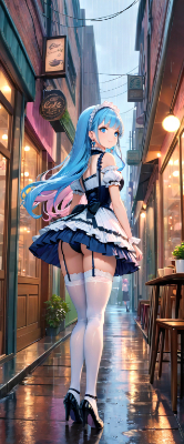 お昼の雨
