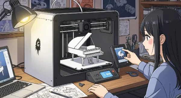 深夜の工房で生まれる小さな旋律