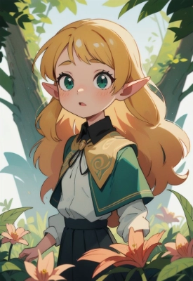 森の囁き『エルフの少女と失われた花の謎』