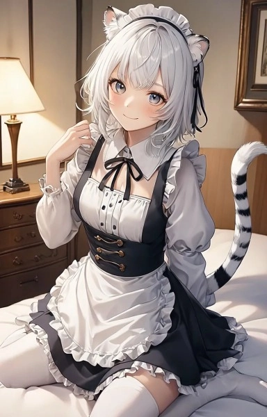 白虎娘のメイドさん