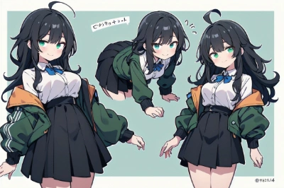 アホ毛の女の子