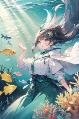 海の中