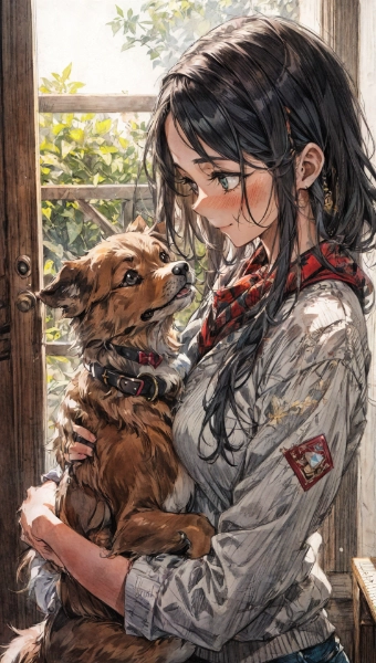 わんこと女の子