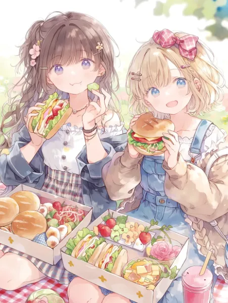 春のピクニック、友情のひとくち。