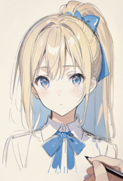 色鉛筆画エリカ・ベネットちゃん