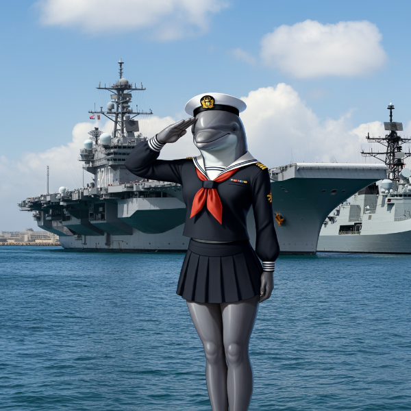 イルカの軍人さん🐬