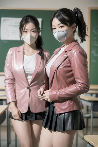 ピンクレザージャケット