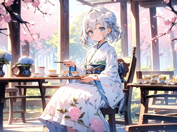 花のあるお茶会