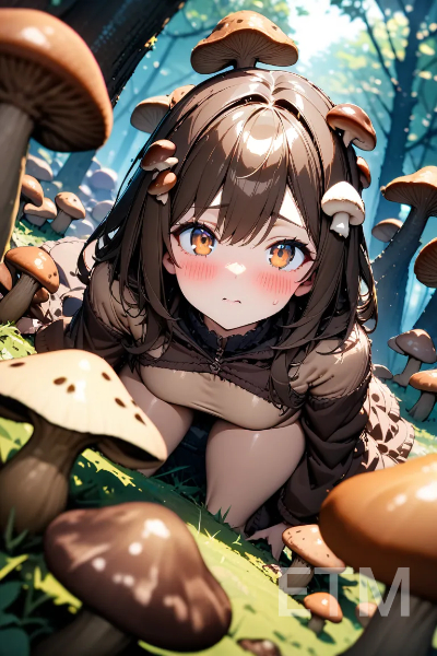 椎茸の髪飾りを生成しようとしたやーつ