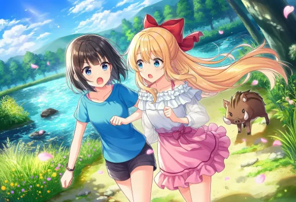 うわぁ、イノシシだー