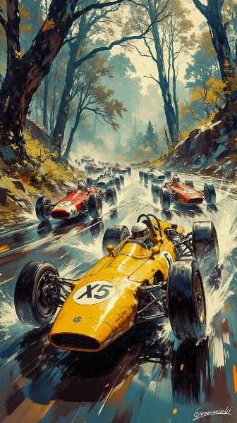 雨上がりの森を駆ける／スマホ壁紙アーカイブ