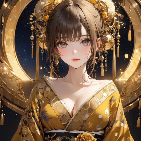 星空に輝く黄金の美姫