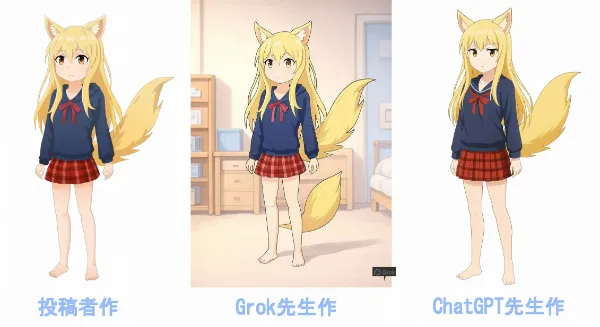 昔の絵をAIに描いてもらったらみんな描き方が違うの好き