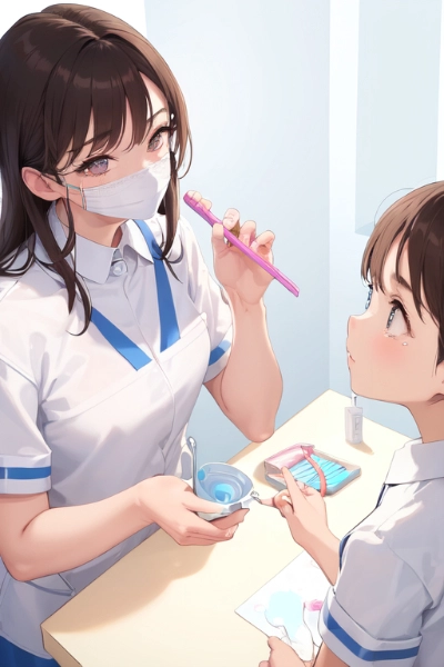 歯科衛生士と歯磨き指導